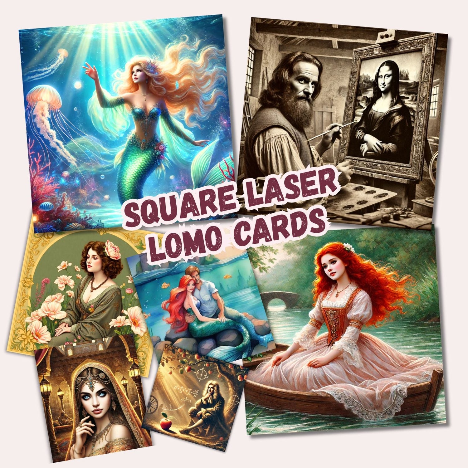 Square Laser Lomo Cards