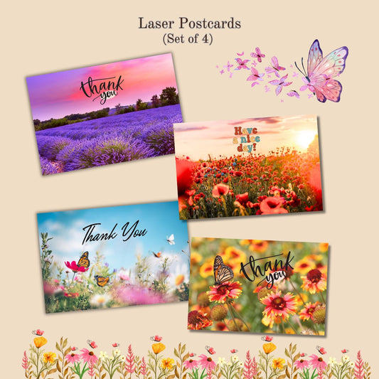 Assorted Affirmation Laser Postcards -Set A