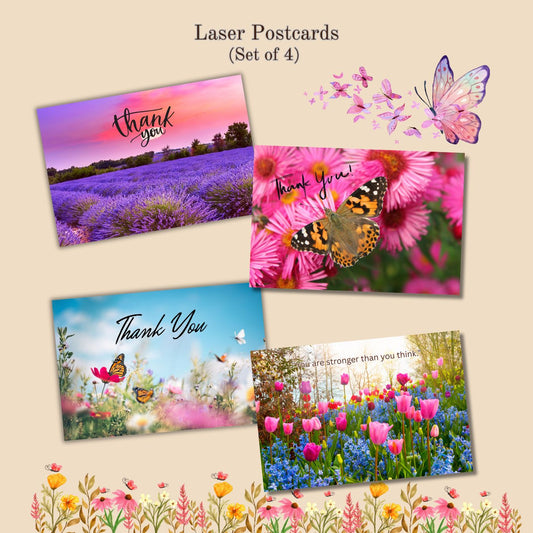 Assorted Affirmation Laser Postcards -Set B